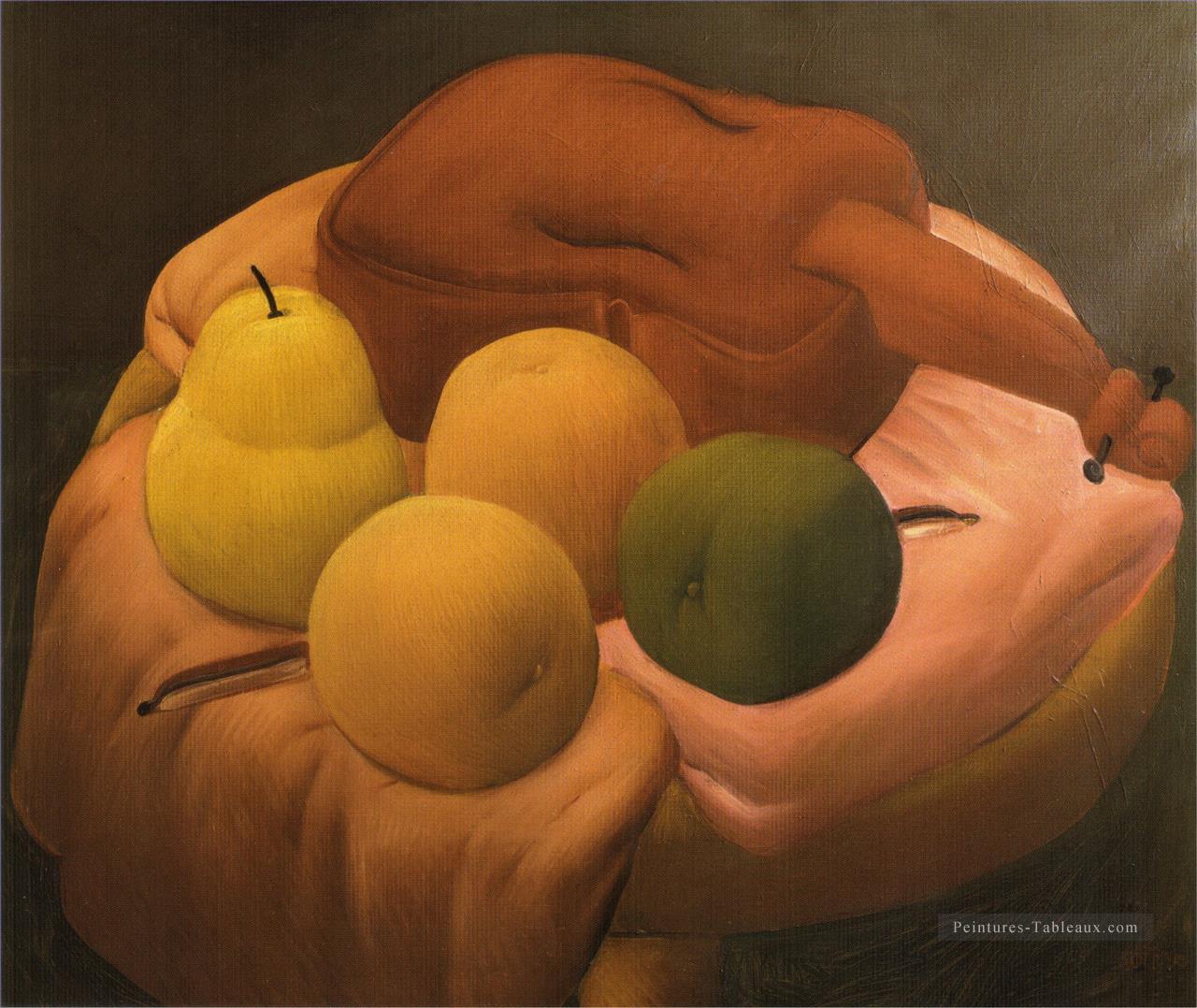 Nature morte au violon 2 Fernando Botero Peintures à l'huile